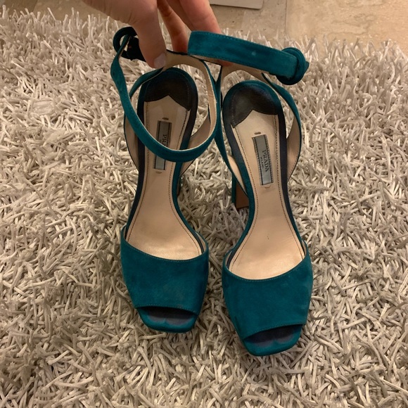 Prada suede platform heels 39.5 - Picture 1 of 7